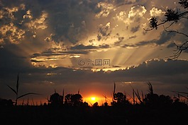 傍晚的天空,日落,性質(zhì)