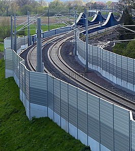 火車,gleise,隔音屏障