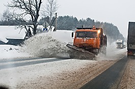 冬季,雪,路