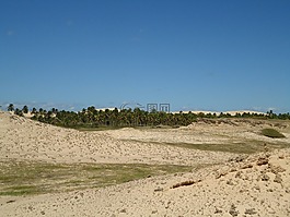 藍色的天空,沙,mar