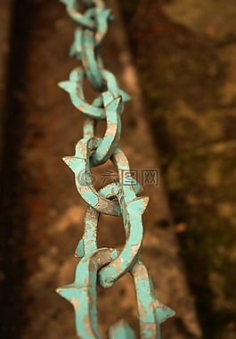 鏈,屏障,綠色