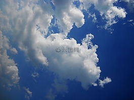 天空,云,天際線