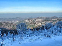 冬季,秋,山