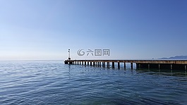 海,碼頭,水