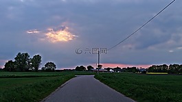 字段,西,太陽