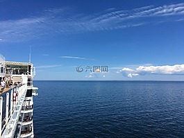 海,云,地平線