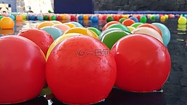 球,顏色,水