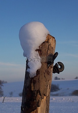 樁,轡頭,雪