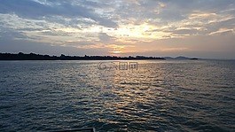 海,天空,日出