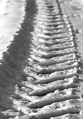 冬天,雪,追蹤