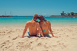 夏季,假日,海灘