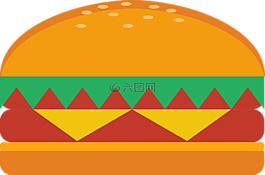 漢堡,面包,食品