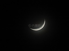 月亮,新月,夜