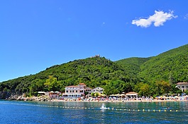 海灘,蔚藍海岸,克羅地亞
