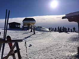 滑雪,雪,太陽能