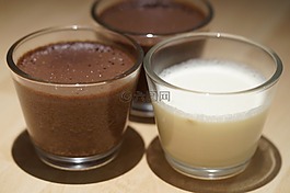 甜点,碗,布丁