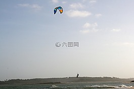 kitsurf,池塘圣安德鲁,葡萄牙