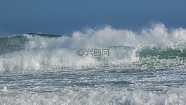 波,噴霧,泡沫