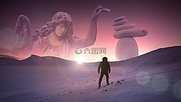 幻想,景觀(guān),雪
