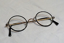眼鏡,圓形 vollrandbrille,老