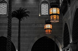 燈,旅行,迪拜