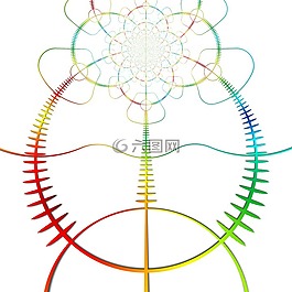 抽象,花飾,豐富多彩