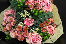 鮮花,花束,玫瑰