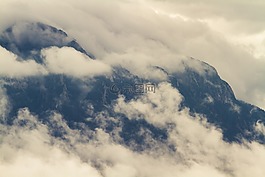 山,景觀,樹