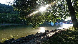 夏季,湖,湖濱區(qū)