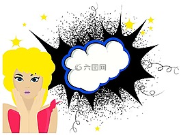 惊喜,女子,泡沫的演讲
