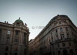 維也納,街,街景視圖