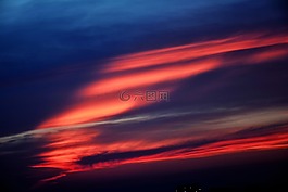 太陽能,日落,天空
