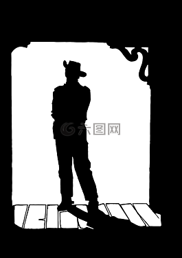 男子,側(cè)影,西方