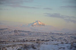 石,路,冬天