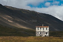 高原,山,草