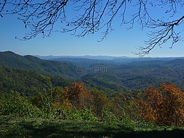 蓝岭山脉,蓝山,蓝色