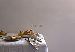 烘烤的,餐具,夏時制