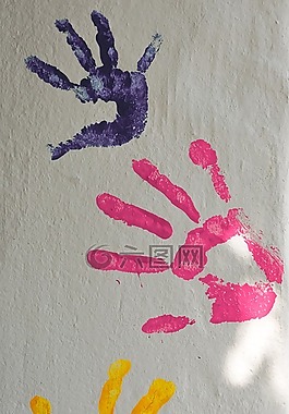 漆,顏色,手指