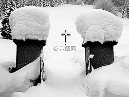 墳場(chǎng),冬天,交叉