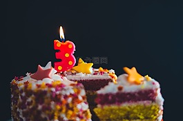 蛋糕,蠟燭,多彩