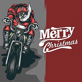 圣誕節(jié),摩托車,santaclous