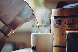 咖啡,杯,杯咖啡