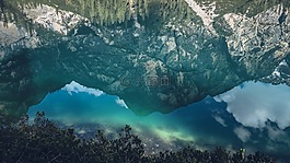 湖,山,自然