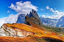 白云巖,山,意大利