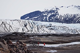 冷,景观,山