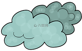 云,天空,雨