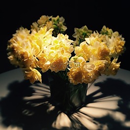 鮮花,陰影,花的
