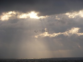 陽光,天空,地平線