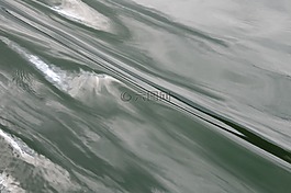 水,鏡像,綠色