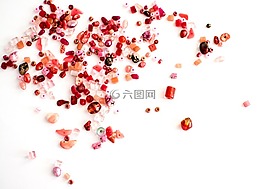珠,白色背景,背景